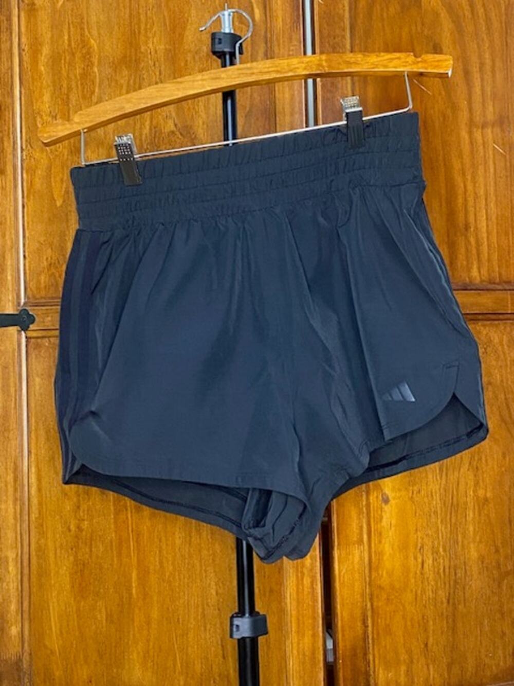 adidas Women’s Pacer AEROREADY High Rise 3” Running Training Shorts Black IS2178